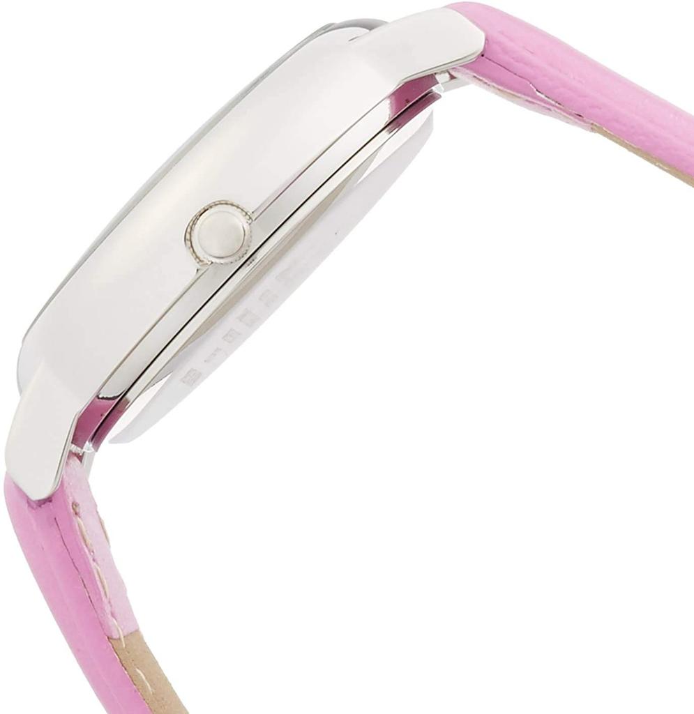 Citizen Pink Analog Hello Kitty Watch with Waterproof Leather Made in 0017N003 Q&Q Women's Strap, Japan,