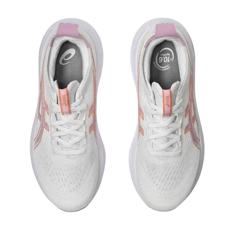 Asics Gel Nimbus 27 White Light Ube Women Sneakers 1012B753-101
