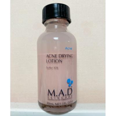 Mad Skin Care Akne Kurutma Losyonu 30g Kükürt %10 Sorun Sebum Akne Gözenek Rahatlatıcı, 30ml, 1 adet