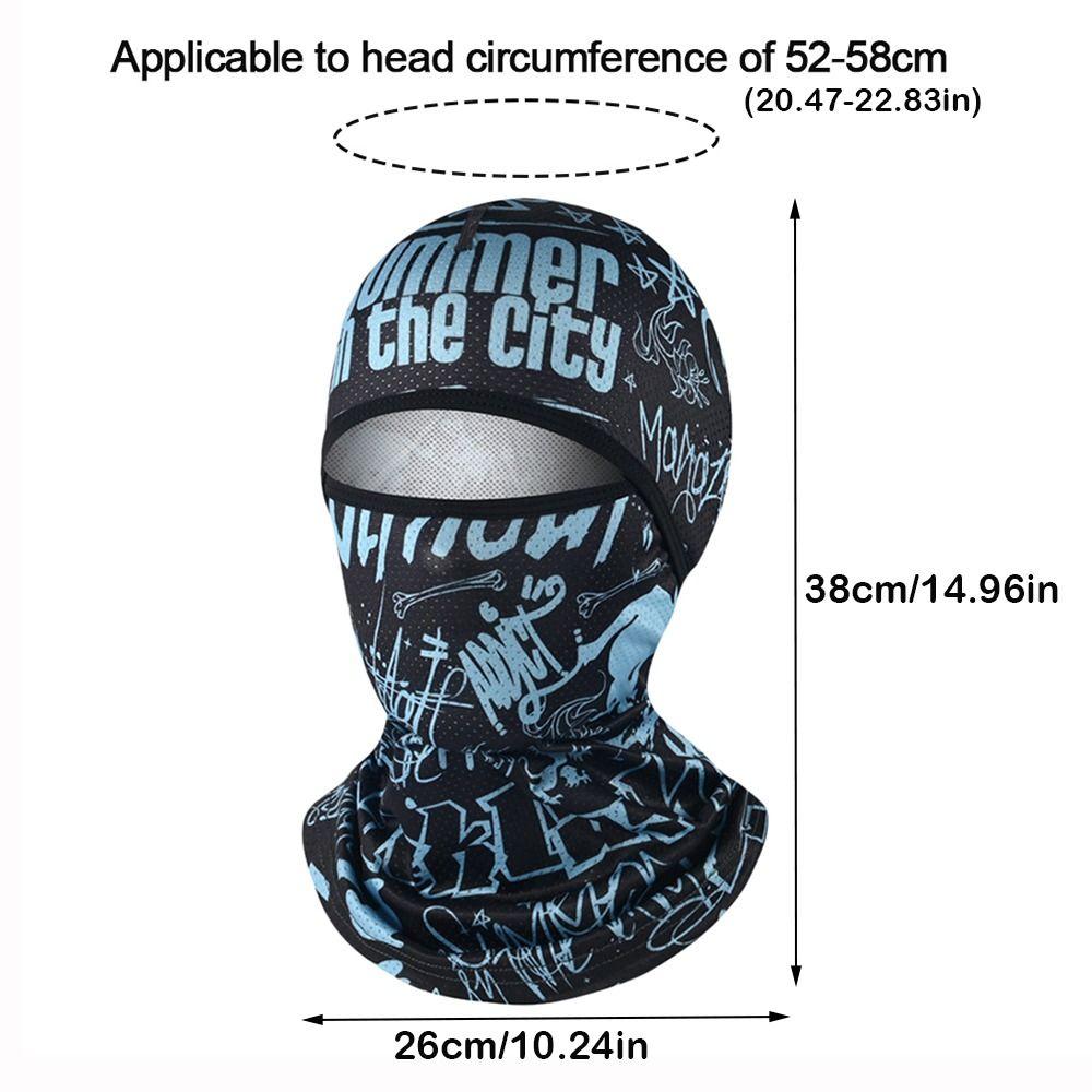 Camouflage Full Face Cap Cooling Hiking Scarves New Motorcycle Cycling Helmet  Summer