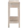 VidaXL Table console blanc 110x35x75 cm bois de manguier solide, table de canapé, table console de couloir, derrière la 4009375