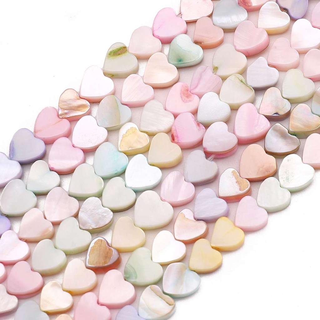 Natural Seashell Moon Round Star Beads For DIY Necklace Bracelet Earrings Jewelry Making