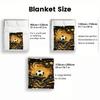 Golden Soccer Print Thin Flannel Blanket for Bedroom,Living Rooms,Sofas Blankets,Lunch Breaks,blankets Fluffy Blanket