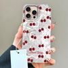 Summer Cherry Fruit Women Water Texture Phone Case for Iphone 16 15 14 7 8 Plus 13 11 12 Pro Max X XS XR SE 2022 2020 16e Cover