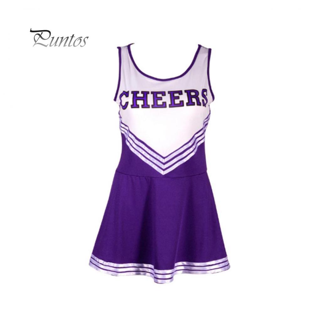 Buy Great Deals Striped Cheerleader Fancy Dress Musical Uniform Cosplay