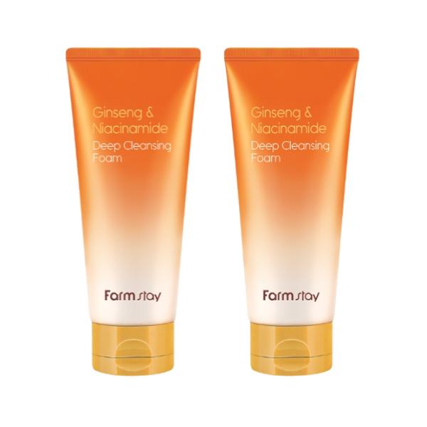 FarmStay Ginseng & Niacinamide Cleansing Oil (300ml / 10.14 Fl.oz.),  Deep Cleansing Foam (180ml / 6.08 Fl.oz.) (7 Options)