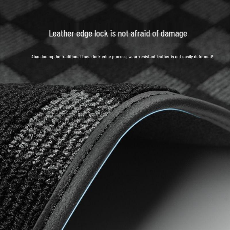 Car Floor Mats for Emgrand Models: GL, Xingrui, Bo Pro, Rui, Bin Yue, Vision X6, X3, Emgrand GS - Plaid Carpet Design
