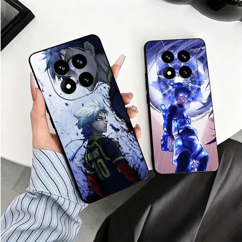 Blue L-Locks Isagi Yoichi Soft Phone Case for Xiaomi Redmi Note 12 13 14 15 Pro Plus 11 12S 11S 11T 10 4G Black Cover Back Shell