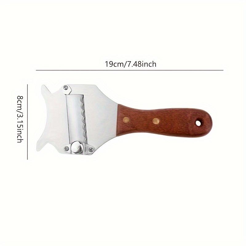 

Stainless Steel Truffle Butter Roll Slicer Adjustable High Hardness Chocolate Planer Slice Thickness Baking Cheese Planer