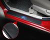 4Pcs Car Door Sill Carbon Fiber Badges Protector Stickers for Ford Explorer Focus 2 3 4 MK2 MK3 MK5 Fiesta MK7 Mondeo MK4 Fusion