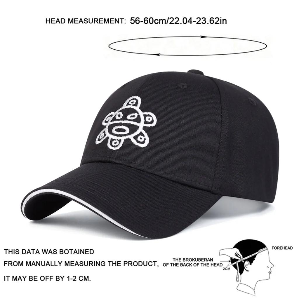 Unisex Personality Turtle Embroidery Baseball Caps Outdoor Adjustable Spring and Autumn Casual Sunscreen Hat