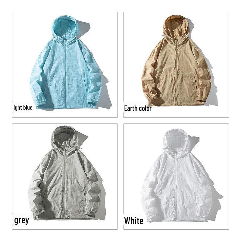 Jeanswest Unisex Ice Silk UPF50+ Lightweight Hooded Sun Protection Jacket