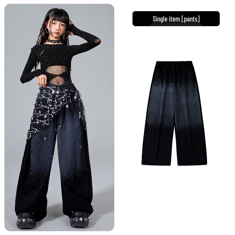Trendy Kids' Jazz Dance Clothing: Cool Fashion for Girls' Group Performances & Festive Shows
