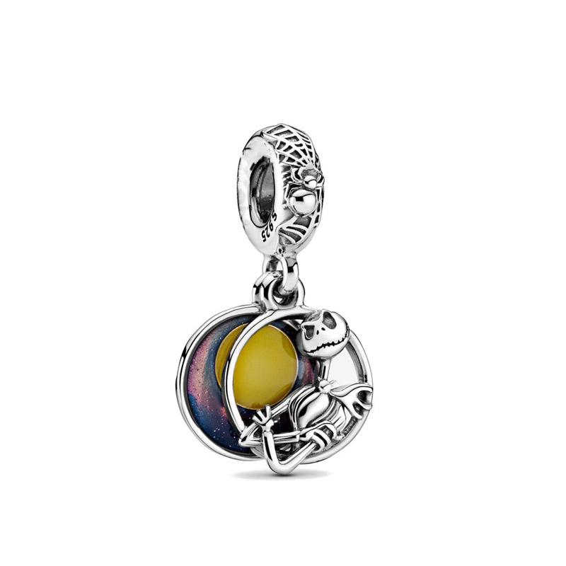 Brand New Copper Metal Cartoon Mouse Moon Bead Component Candy Pendant Bead Component Ideal Designed For European Authentic Original Bracelet High