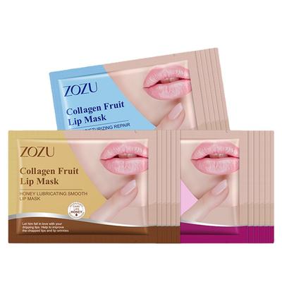 Gelové masky na rty 10PCS Collagen Crystal Pink Care