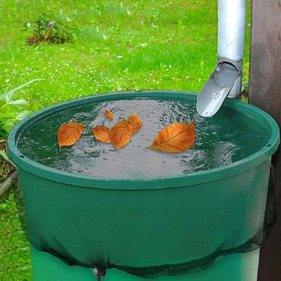 Cubos colectores de agua de varios tamaños, cubierta de malla, filtro para barril de lluvia, tanque exterior, protección contra la lluvia, tapa, red, suministros de jardín