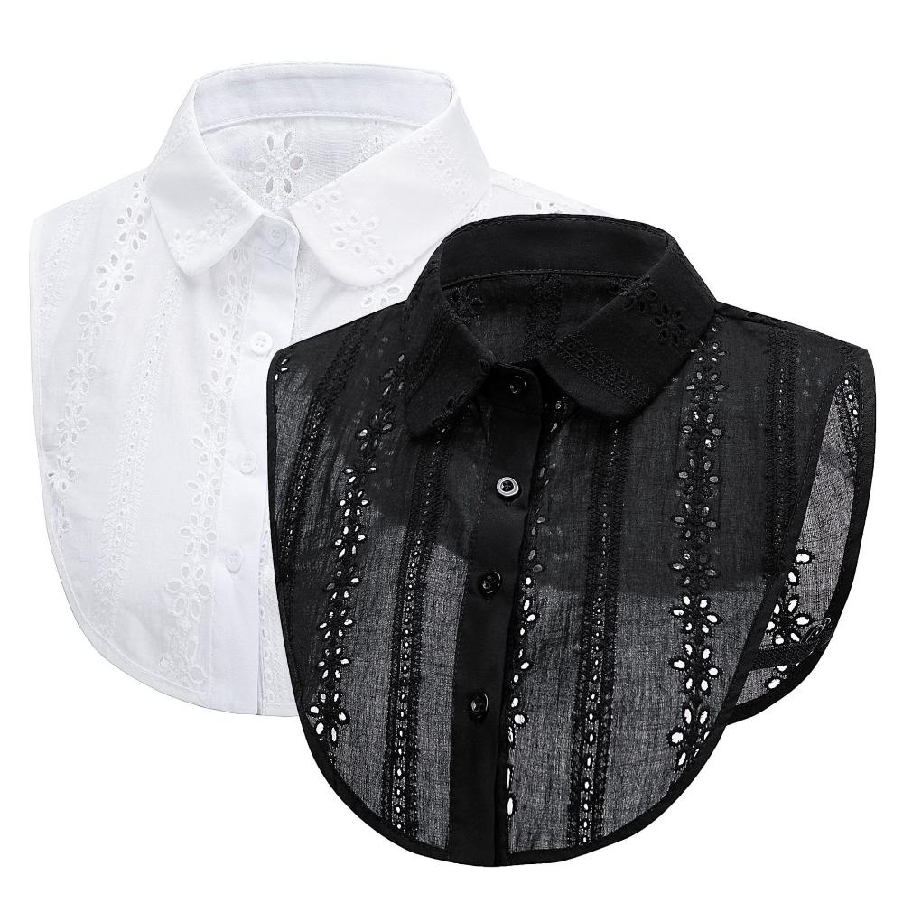 Manufacturer wholesale fake collar cotton autumn and winter shirt decorative collar girl doll collar shirt Korean version shirt