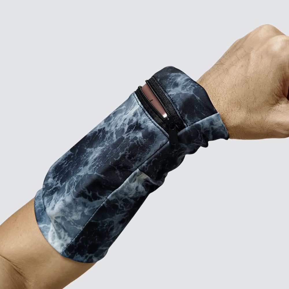 Elastic Outdoor Running Armband: Close-Fitting Wrist Bag for Mobile Phone & Keys