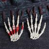 Halloween Skeleton Hands Realistic Plastic Skeleton Hands for Halloween Haunted House Themed Party Decoration Props