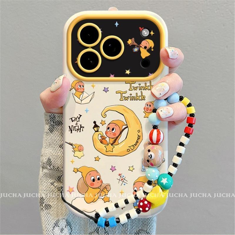 Applicable to iphone11 mobile phone case cartoon new apple 11promax cute 11 heat dissipation moon star person