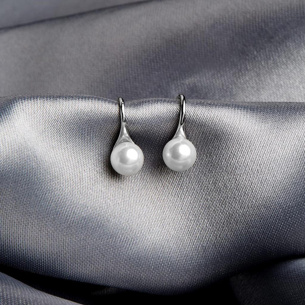 Srebrne kolczyki w kształcie gruszki, walentynkowe prezenty dla dziewczyny, kolczyki do prezentów dla kobiet i dziewcząt