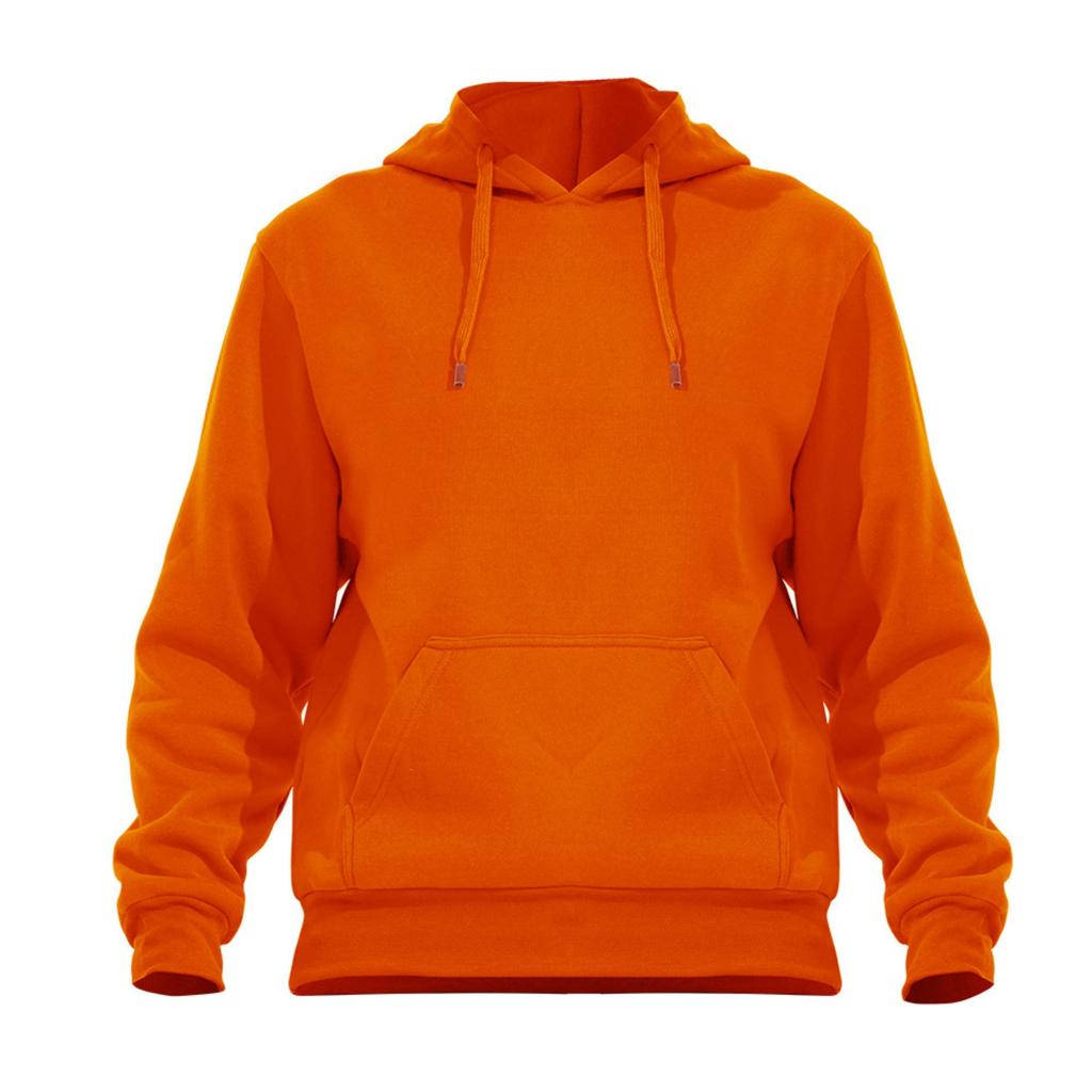 Men's -color Casual Sports Hoodie, Men's Fleece Warm Large Pocket Loose Sweatshirt