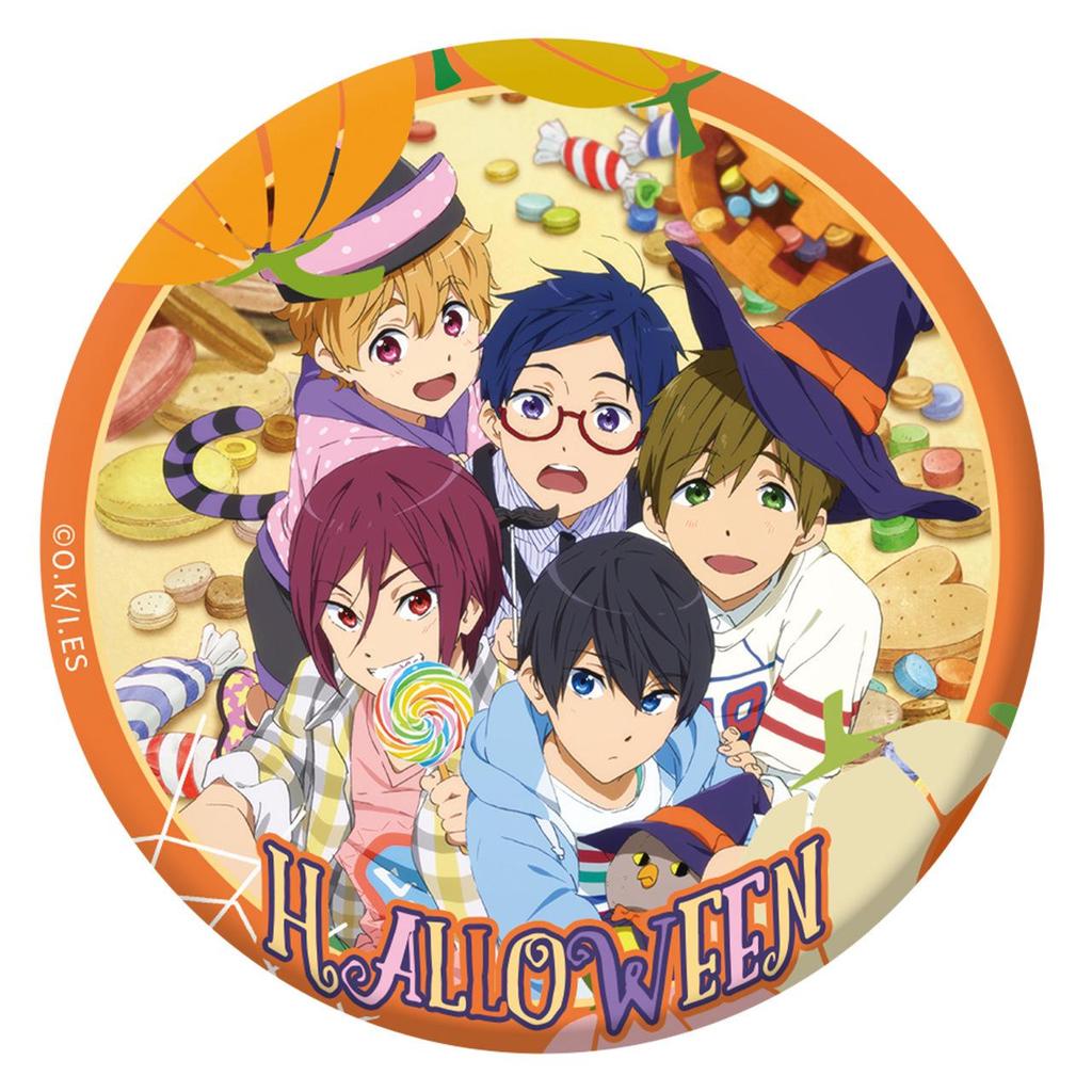 Genuine Boys' Swimming Club 75MM Double Flash Magnetic Badge Anime Sticker