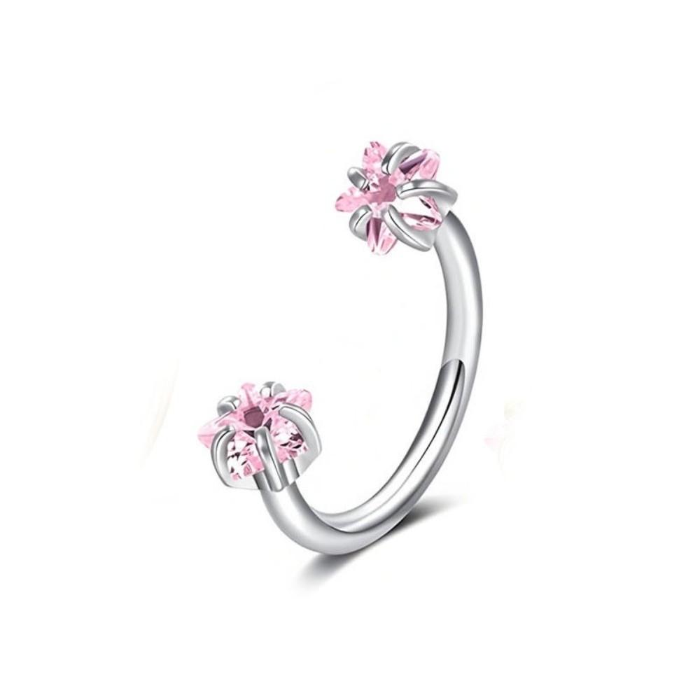 2 PCS Elegant Nose Ring Stainless Steel Daith Piercing Jewelry Cartilage Helix Earrings  Daily