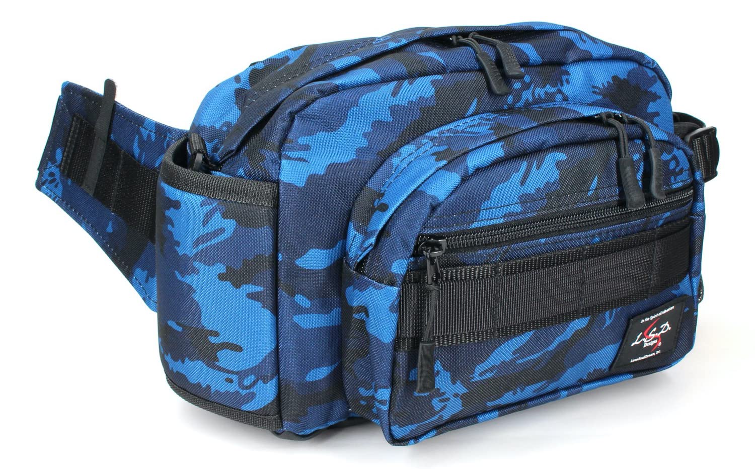 

Love Soul Dream Поясна сумка Настегенна сумка Середній розмір Неоновий синій камуфляж L.S.D.Designs