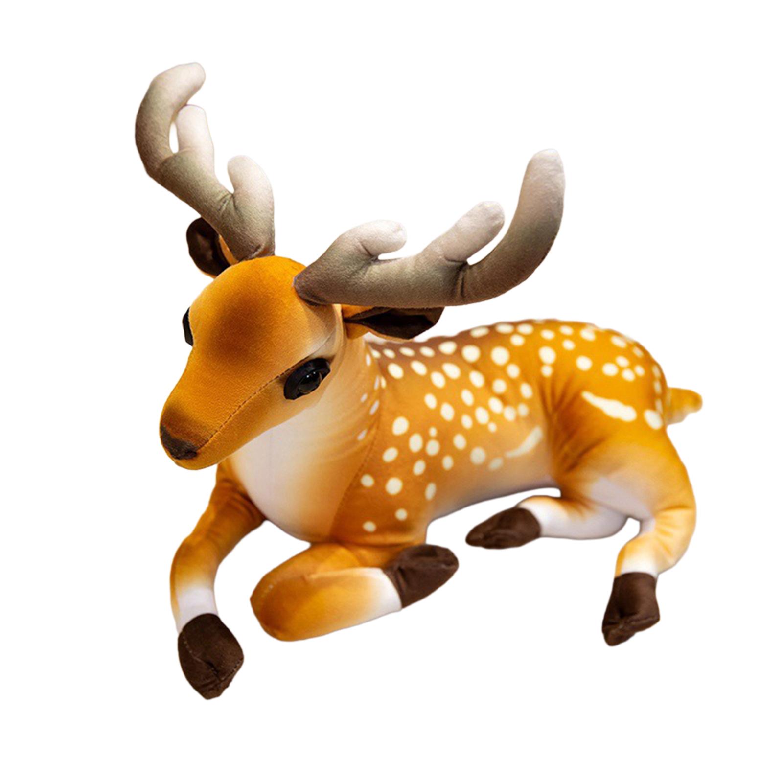 Cute And Adorable Little Deer, Sika Deer, Plush Toyfish Doll Home Pillow Children s Cloth Doll. One Size жёлтый