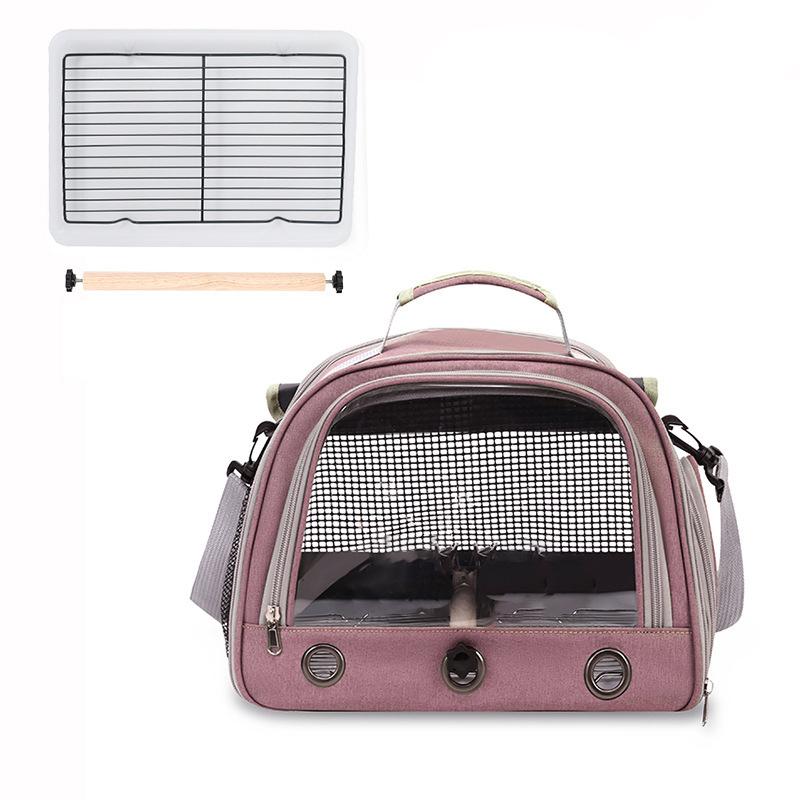 Sac de Transport pour Oiseaux d'Animaux de Compagnie Extérieur Portable Une Épaule Respirant Cage à Oiseaux Plateforme Perchoir Cage à Perroquet Fournitures pour Oiseaux Pour Perruche