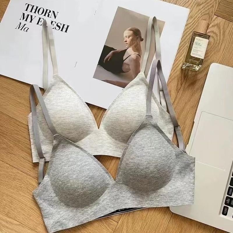 Women's Two Way Push Up Backless Bra Triangle Cup Invisible Seamless Wire Free Beautiful Back Bra