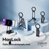 Portable Magnetic Phone Holder & Selfie Tripod Carabiner