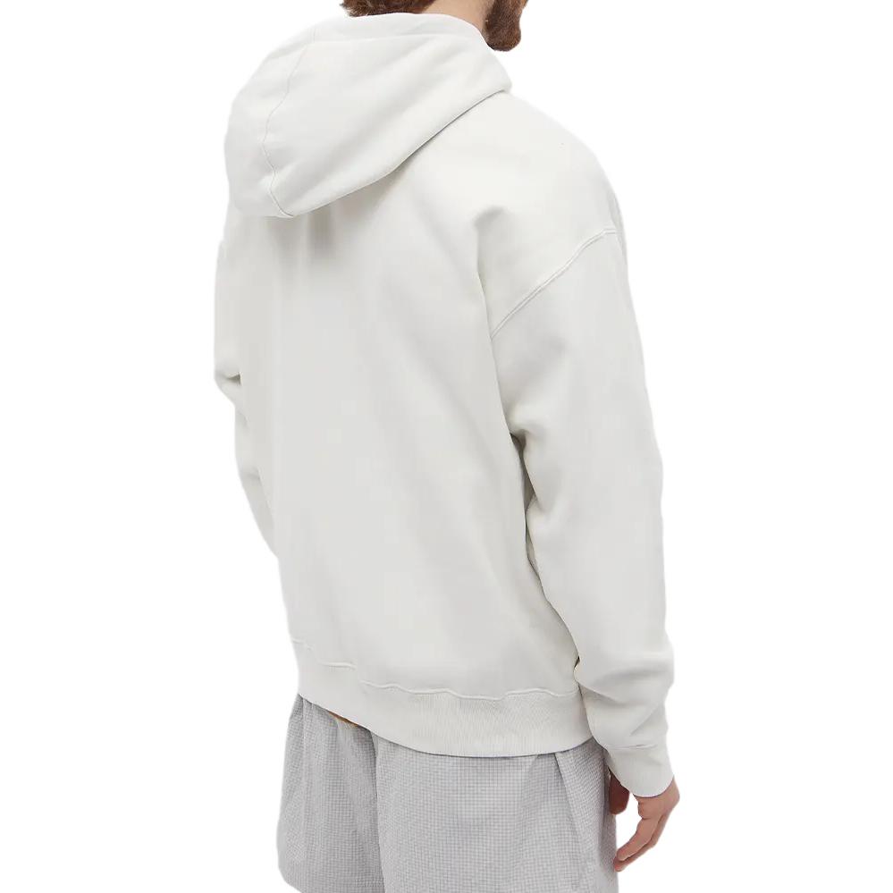 Nike Kangaroo Pocket Embroidered Logo Hoodie Pullover Long Sleeve Sweatshirt Men Tops White CV0552-030