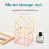 Porta Bloco de Notas Adesivas Dispensador Porta Bloco de Notas Caixa de Armazenamento de Mesa Padrão Criativo Vazado Caixa de Notas Adesivas Material de Escritório