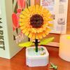 Diamond Horse Flower Block Set: Handmade Eternal Bouquet, Compatible with Lego. Creative Desktop Ornament and Ideal Gift for Girls.