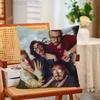 MMorat Band Pillow Case Plush Pillow Cases Home Decoration Pillow Cover for Sofa Bed Chair Living Room