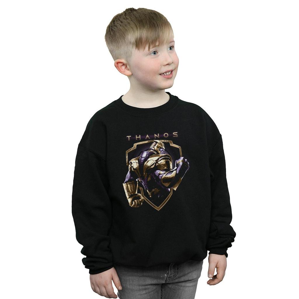 Marvel Boys Avengers Endgame Thanos Shield Sweatshirt