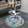 1pc Butterfly Garden Office Round Area Rug, Indoor Mat Suitable ForOffice, Under Office Chairs Bedroom Living Room Home Decor, Room Decot257