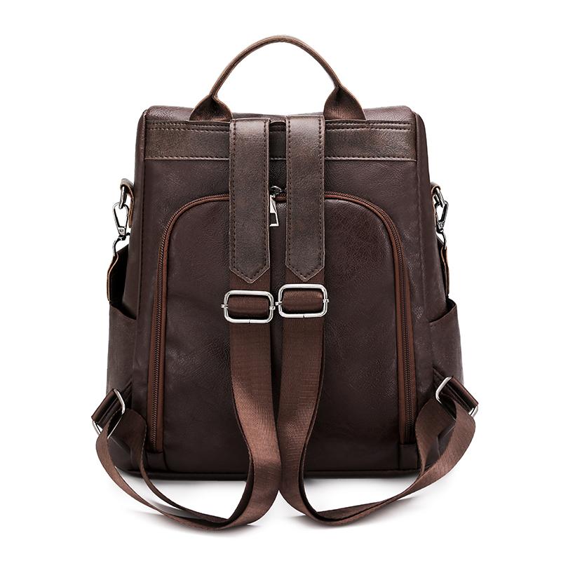 Womens PU Backpack Anti Theft Travel School Bag Casual Daypack Shoulder Handbag