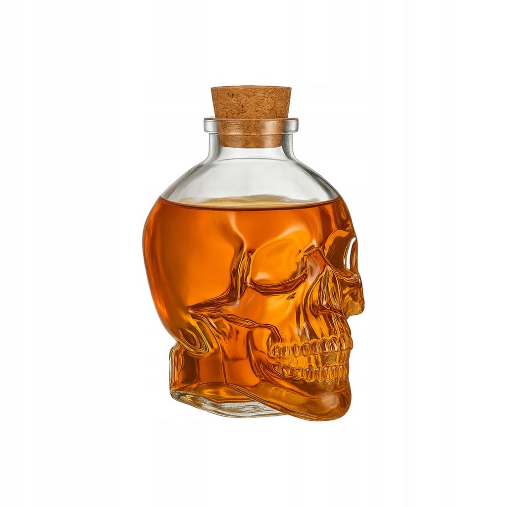 5x Skull Glass Carafe Bottle 100ml Bottles for Alcohol Wine Decoration