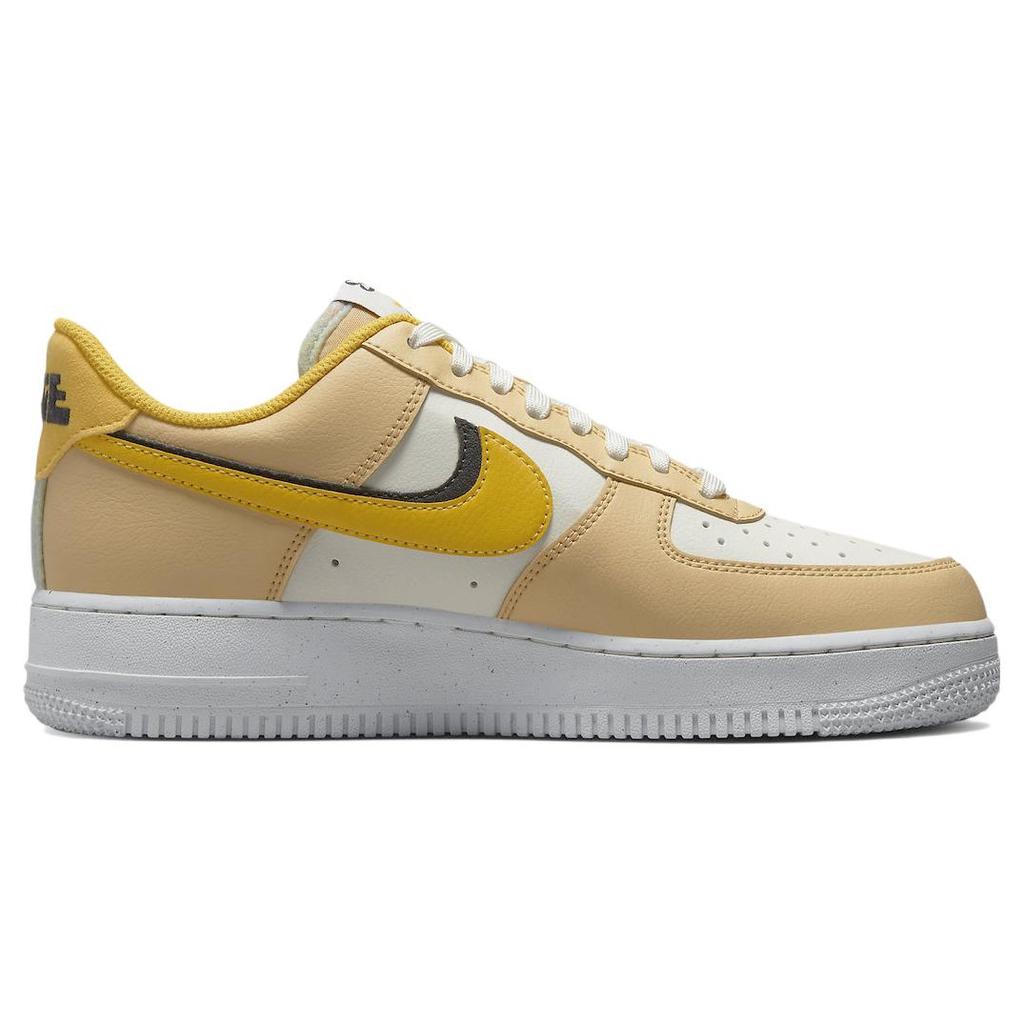New Nike Air Force 1 Low '07 Lx '82 Double Swoosh Sail Yellow Ochre Women's DX6065-171