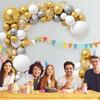 80Pcs multi-color latex balloon set suitable for birthday parties, weddings, Valentine's Day party decoration