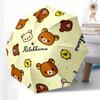 1pc Rilakkuma Cute Bears Chick Pattern Umbrella with Plastic Handle,Suitable for All Seasons Home Travel Outdoor UmbrellaM1128
