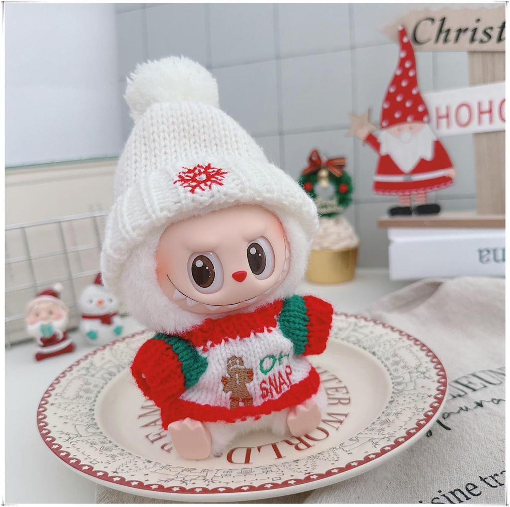 10cm & 15cm Labubu Doll Christmas Outfit: Tree Shawl and Hat