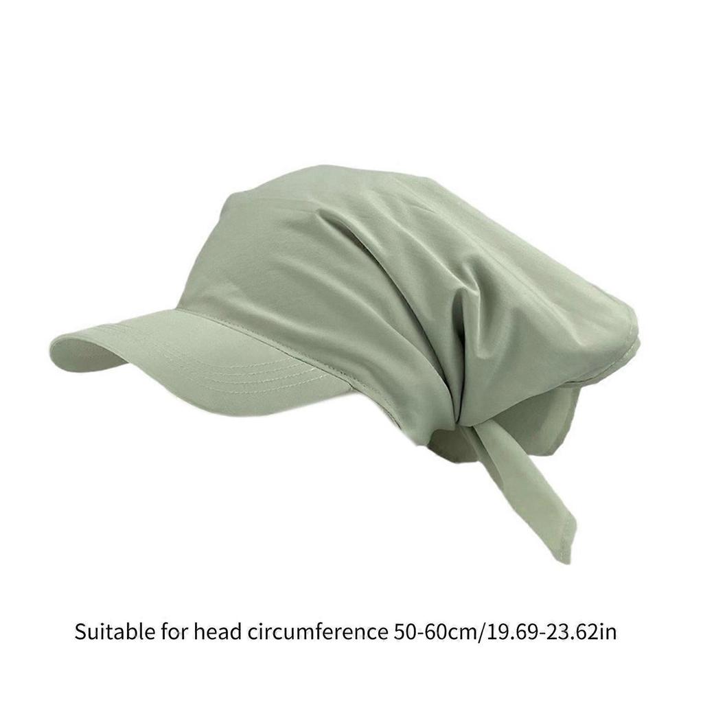 Travel Gathering Self Tie Turban Hat Outdoor Sports Camping Baseball Caps Woman Man Adjustable Head Size Cycling Hat  Black