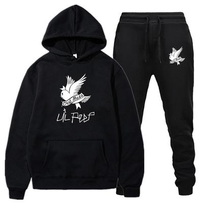 New European and American Singer Lil Peep Street Trend Loose Fleece Hooded Men's and Women's Sweaters