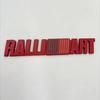 3D Metal Car Styling RalliArt Front Grille Emblem Rear Trunk Badge Sticker For Mitsubishi RalliArt Lancer Ralli Art 9 10 Asx UN1