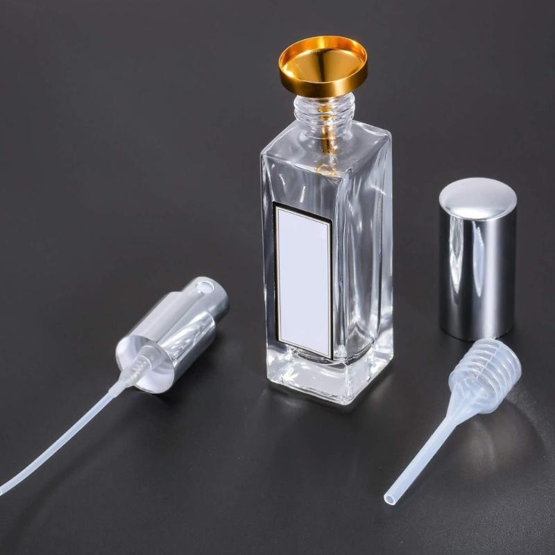 10Pcs Small Metal Funnel with 2Pcs Mini Pipette for Filling Small Mini Bottles Containers Atomizer Perfume Liquid