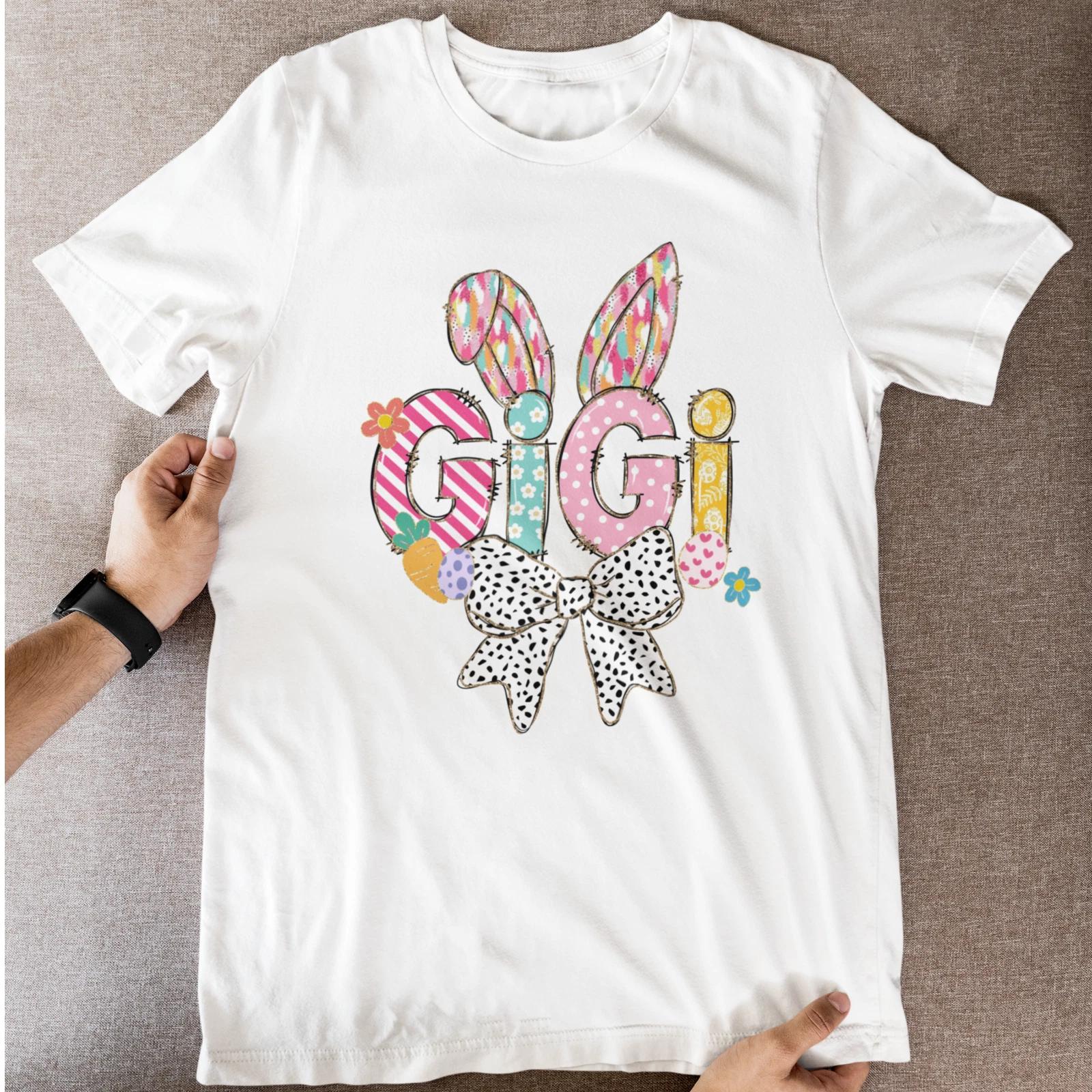 Gigi Easter Bunny T-Shirt Cute Grandma Mothers Day Gift Spring Tee XXXXL